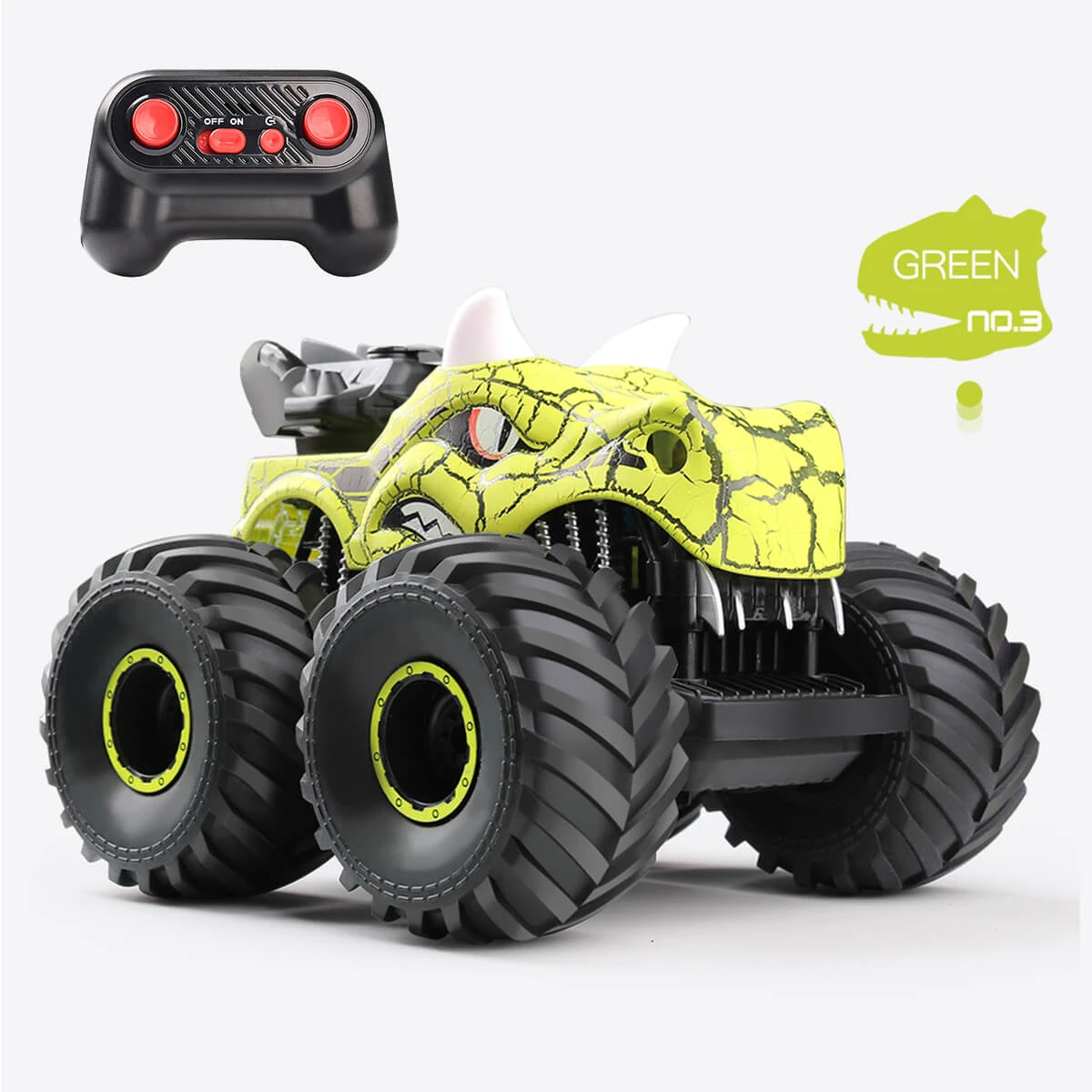 Kids RC Car Dinosaur Remote Control Car 2.4Ghz Stunt Car With Lights Sound And Spray Function 3 Kids RC Car Dinosaur Remote Control Car 2.4Ghz Stunt Car With Lights Sound And Spray Function - Image 3