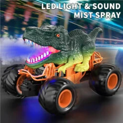 Remote Control Dinosaur Car Kids 2.4Ghz RC Dinosaur Truck Toys With Light Sound Spray Function -Children Toys Sale Remote Control Dinosaur Car 9