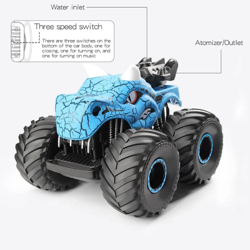 Kids RC Car Dinosaur Remote Control Car 2.4Ghz Stunt Car With Lights Sound And Spray Function 9 Kids RC Car Dinosaur Remote Control Car 2.4Ghz Stunt Car With Lights Sound And Spray Function - Image 9