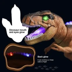 Kids RC Dinosaur Toy Remote Control Dinosaur T-Rex With LED Light Up, Walking & Roaring Realistic Dinosaur Toys -Children Toys Sale Remote Control Dinosaur For Kids 5