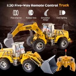 5CH/4CH RC Engineering Vehicle 1/30 RC Excavator Bulldozer Road Roller Engineering Car With Lights -Children Toys Sale Remote Control Engineering Vehicle 10 3d38e624 ec1a 4877 995a 3b21fcbd97b9