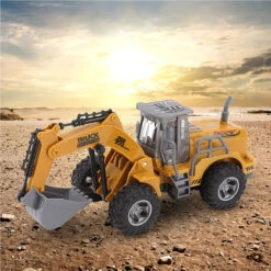 5CH/4CH RC Engineering Vehicle 1/30 RC Excavator Bulldozer Road Roller Engineering Car With Lights -Children Toys Sale Remote Control Engineering Vehicle 4