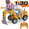 5CH/4CH RC Engineering Vehicle 1/30 RC Excavator Bulldozer Road Roller Engineering Car With Lights