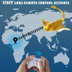 2.4G Remote Control Manta Ray Toy High Simulation Devil Ray Fish RC Boat Toys For Kids 9 2.4G Remote Control Manta Ray Toy High Simulation Devil Ray Fish RC Boat Toys For Kids -Children Toys Sale Remote Control Manta Ray Toy 4
