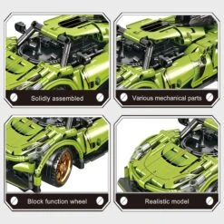 402Pcs Remote Control Sports Race Car Building Blocks Sets, STEM Building Kits, Educational Learning Toys For Boys, Practical Gifts 4 5 6 7 8 9 10+ Year Old -Children Toys Sale Remote Control Sports Race Car Building Blocks Set 8