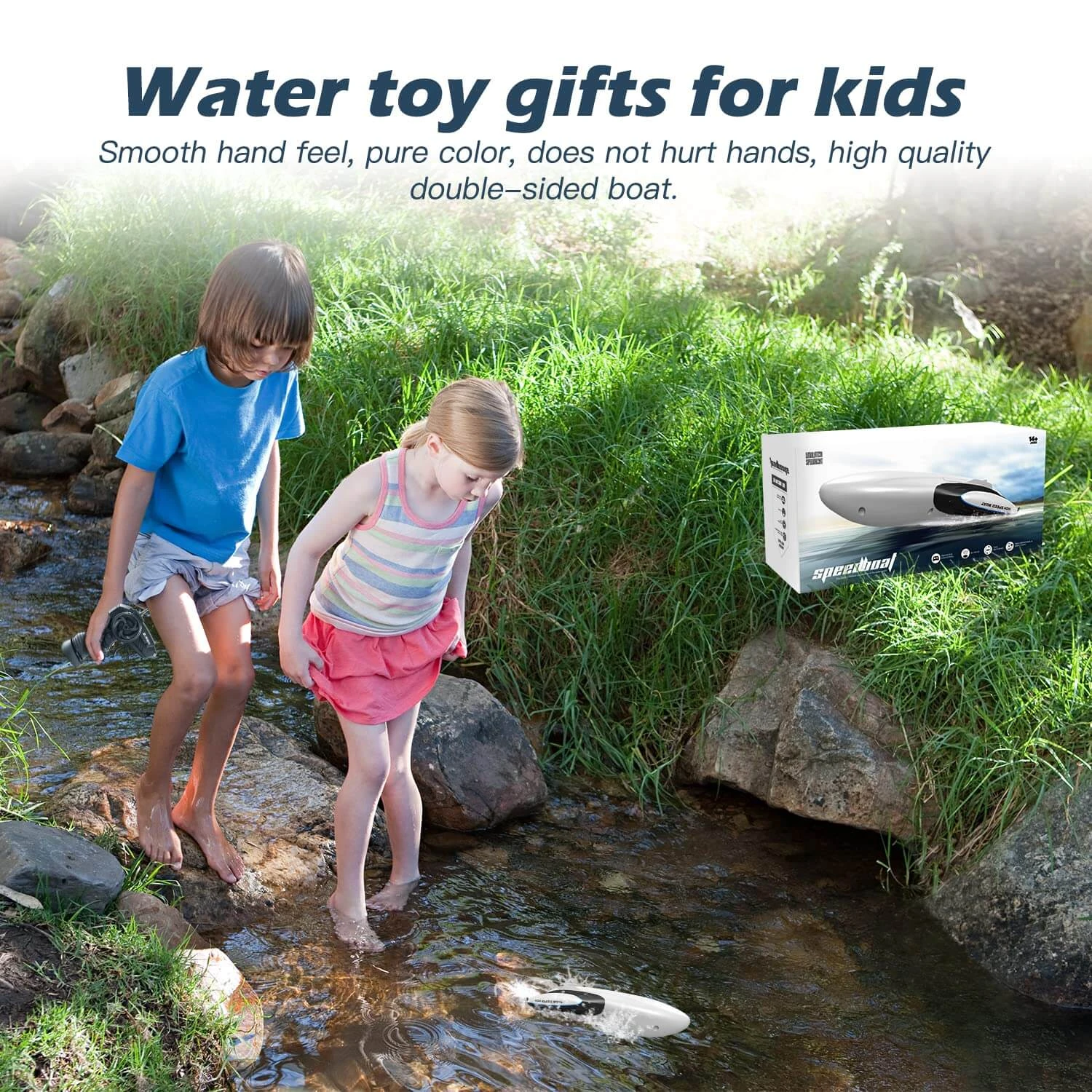 2.4G RC Boat High-speed Double-sided Remote Control Boat Children's Toys For Pools And Lakes 9 2.4G RC Boat High-speed Double-sided Remote Control Boat Children's Toys For Pools And Lakes - Image 9