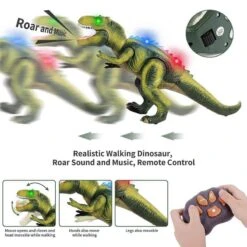 Kids RC Dinosaur Toy Remote Control Dinosaur T-Rex With LED Light Up, Walking & Roaring Realistic Dinosaur Toys -Children Toys Sale RemoteControlDinosaur 8 1