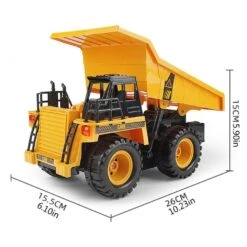 1:22 2.4Ghz 6CH RC Dump Truck Engineering Car Heavy Duty Construction Vehicle With Light Sound -Children Toys Sale RemoteControlDumpTruck 10