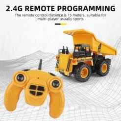 1:22 2.4Ghz 6CH RC Dump Truck Engineering Car Heavy Duty Construction Vehicle With Light Sound -Children Toys Sale RemoteControlDumpTruck 9