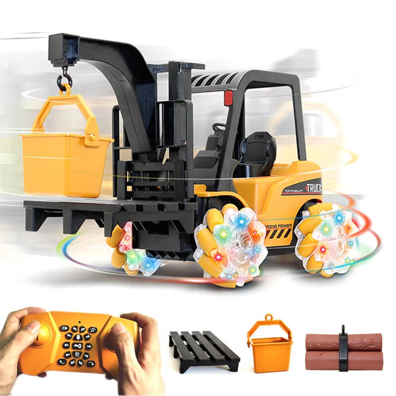 Kids RC Drift Car 21CH Remote Control Engineering Vehicle 3in1 Forklift/Crane/Trailer Highly Simulated 1 Kids RC Drift Car 21CH Remote Control Engineering Vehicle 3in1 Forklift/Crane/Trailer Highly Simulated