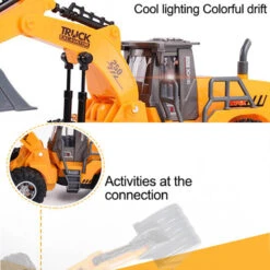 1:32 5 Channels Remote Control Engineering Truck Mini Excavator Bulldozer Tractor Dump Truck -Children Toys Sale RemoteControlEngineeringCar 5