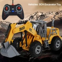 1:32 5 Channels Remote Control Engineering Truck Mini Excavator Bulldozer Tractor Dump Truck -Children Toys Sale RemoteControlEngineeringCar 8