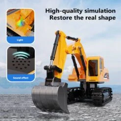 1:24 Scale Heavy Remote Control Excavator Construction Vehicle High Replica 6 Channels -Children Toys Sale RemoteControlExcavator 11