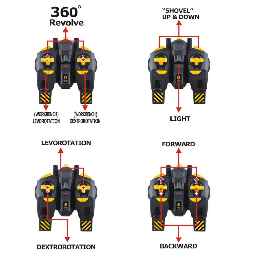 Remote Control Heavy Duty Excavator Construction Toy Engineering Car Caterpillar Tractor 8 Remote Control Heavy Duty Excavator Construction Toy Engineering Car Caterpillar Tractor - Image 8