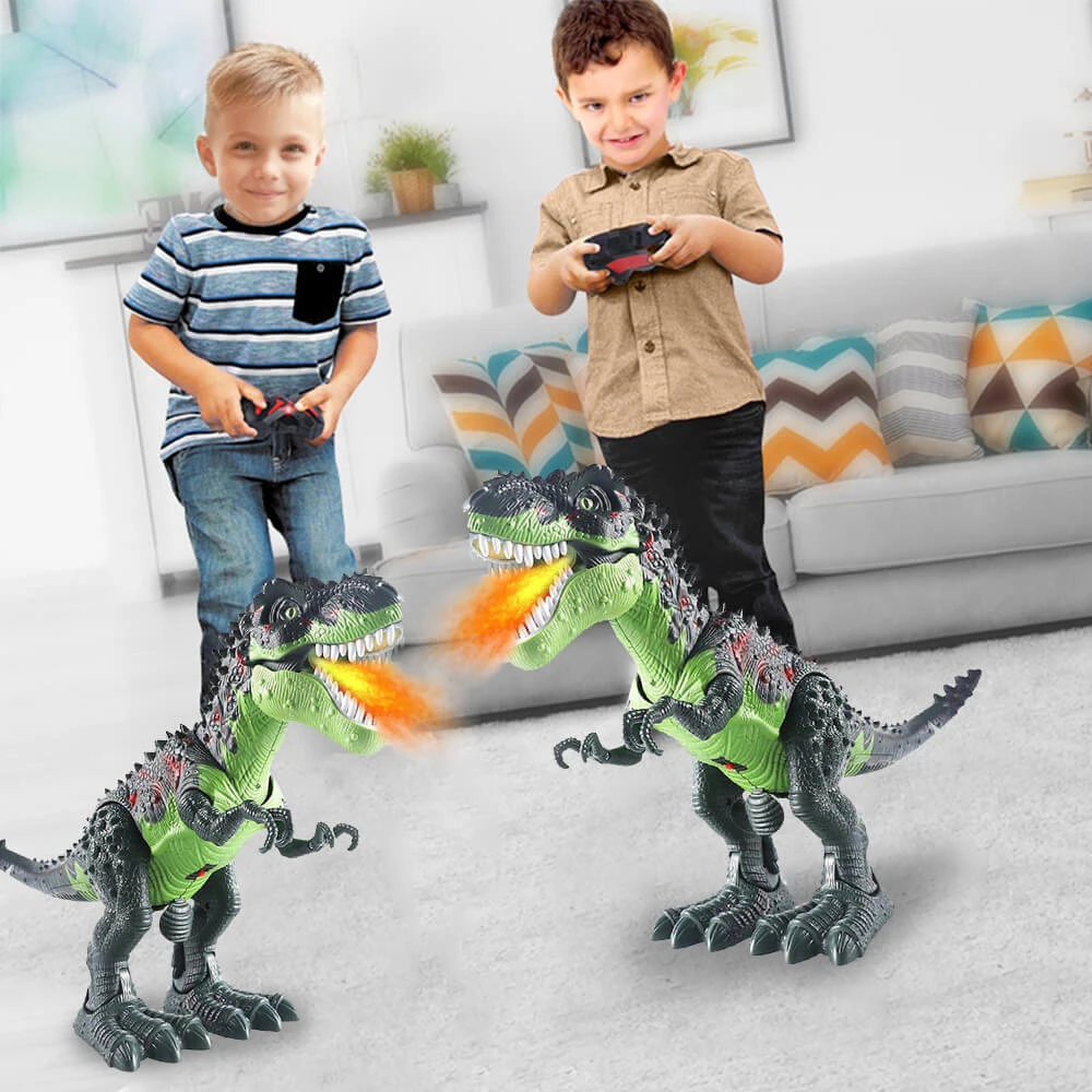 Realistic Remote Control Dinosaur Walking Spray Simulation T-Rex Robot Dinosaur Toy 1 Realistic Remote Control Dinosaur Walking Spray Simulation T-Rex Robot Dinosaur Toy