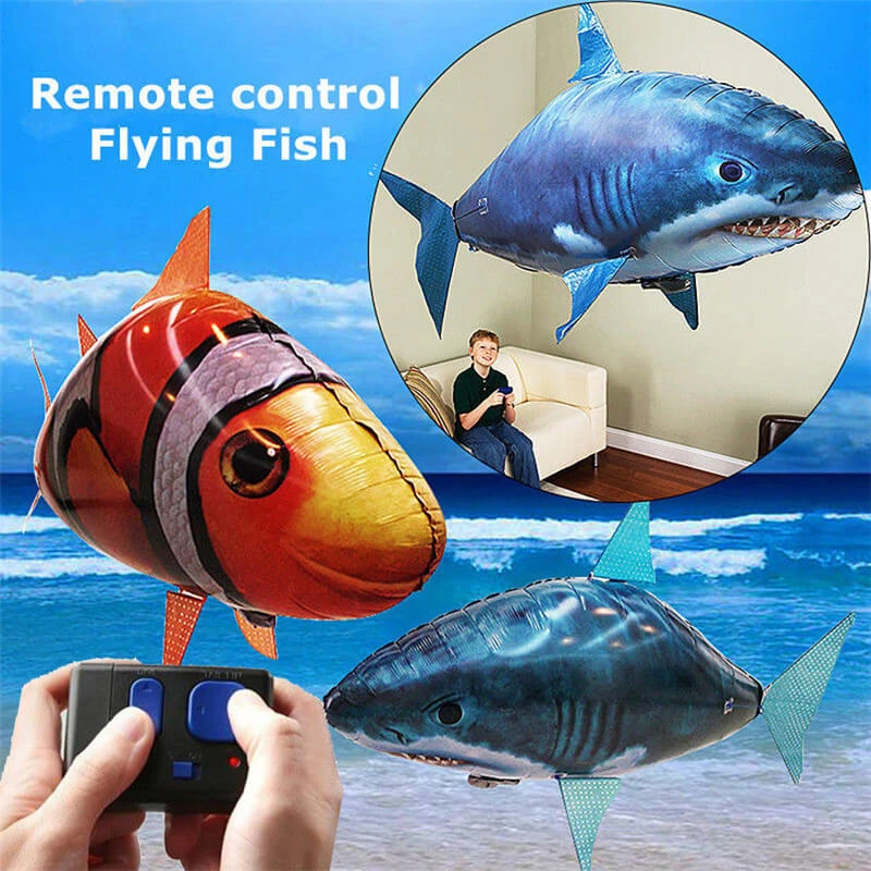 Remote Control Shark Toys RC Air Swimming Fish Toy RC Flying Air Balloons Remote Control Animals Nemo Clown Gifts For Children 4 Remote Control Shark Toys RC Air Swimming Fish Toy RC Flying Air Balloons Remote Control Animals Nemo Clown Gifts For Children - Image 4