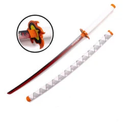 Tanjiro Kyojuro Inosuke Muichiro Sword Halloween Cosplay Props Replica Sword -Children Toys Sale Rengoku Kyoujurou Sword