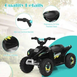 Kids 6V Ride On ATV Electric Childs Ride-on Car Toy Anti-rollover Ride On Quad For Boys Girls -Children Toys Sale Ride on ATV 8