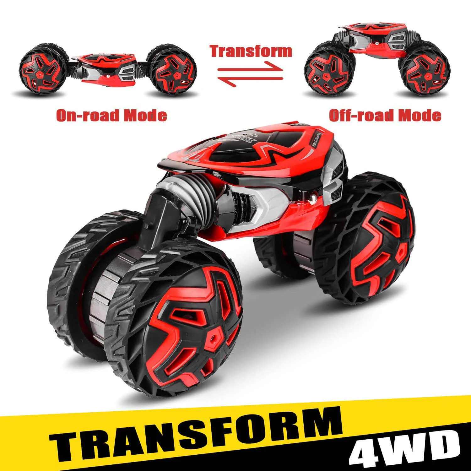 RC Cars For Kids - 1:12 Rugged Remote Control Car 2.4Ghz Off-Road Dual Motors Rock Crawler Transform All Terrains 2 RC Cars For Kids - 1:12 Rugged Remote Control Car 2.4Ghz Off-Road Dual Motors Rock Crawler Transform All Terrains - Image 2