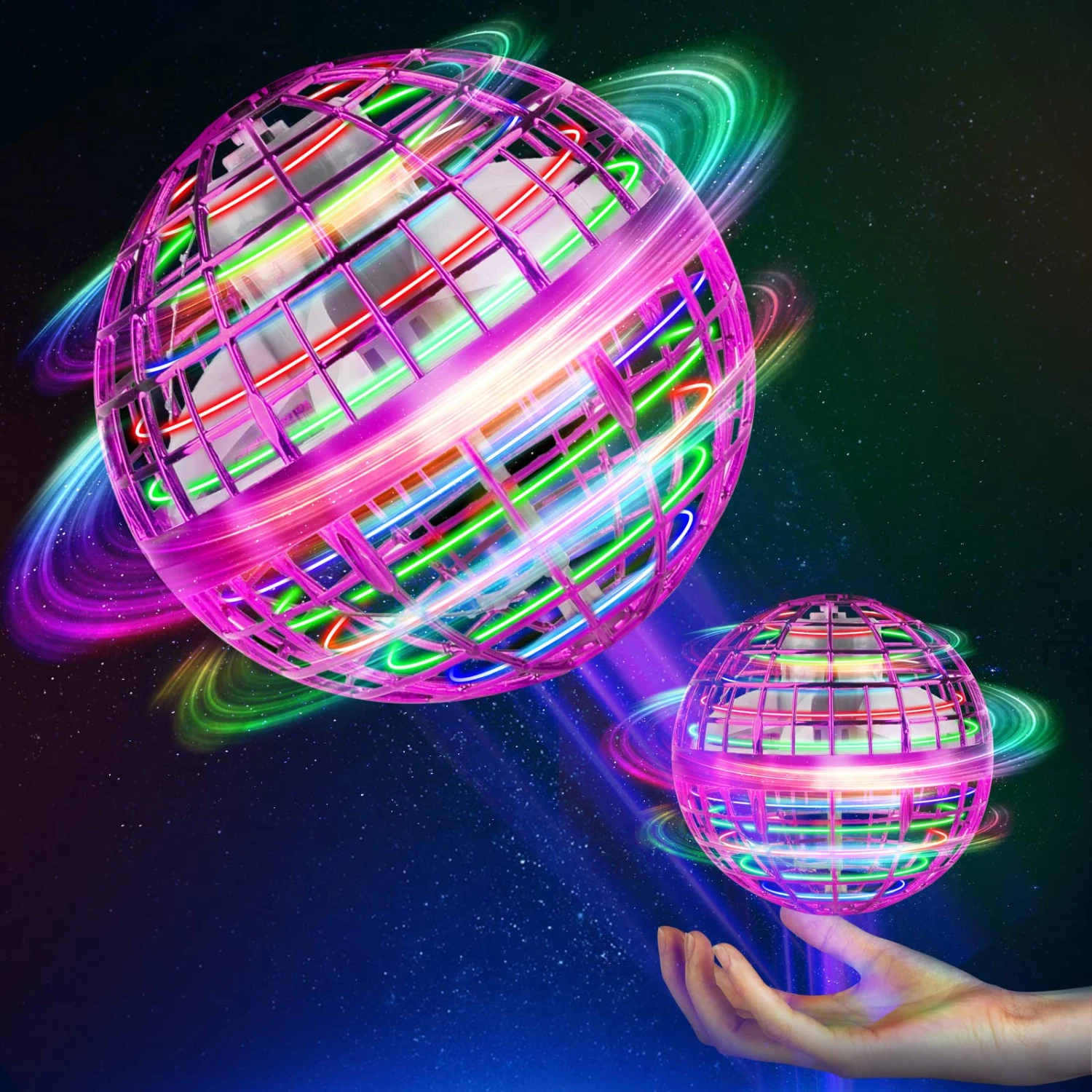 Fly Boomerang Mini Drone For Kids 360° Rotating Hand Controlled Flying Space Ball For Boys Girls Christmas Gift 4 Fly Boomerang Mini Drone For Kids 360° Rotating Hand Controlled Flying Space Ball For Boys Girls Christmas Gift - Image 4