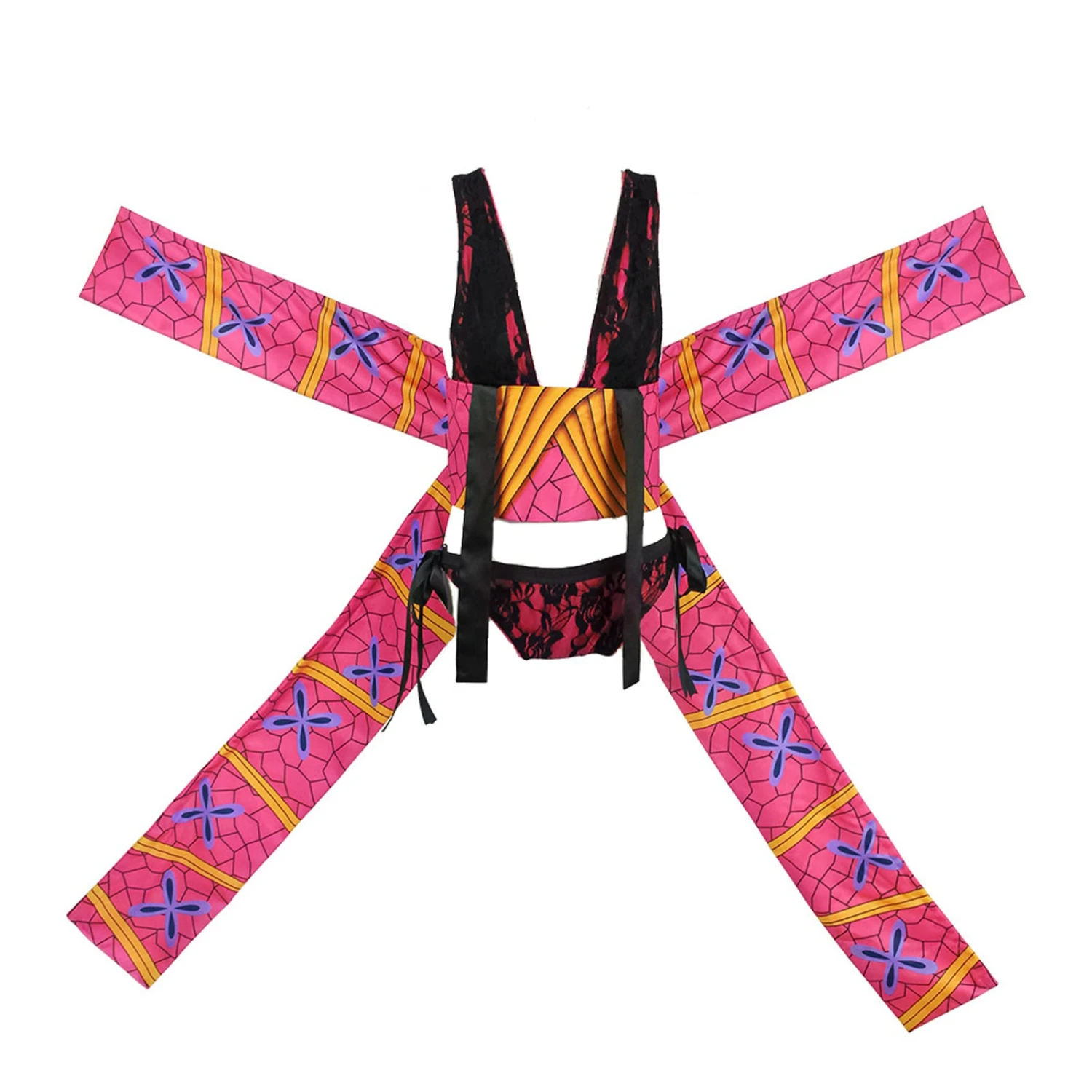 Sexy Daki Cosplay Outfit Daki Battle Uniform Halloween Party Costume With Headwear 3 Sexy Daki Cosplay Outfit Daki Battle Uniform Halloween Party Costume With Headwear - Image 3