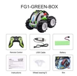 4WD Double Sided 360° Flip And Spin Stunt Amphibious Remote Control Racing Drift Car -Children Toys Sale SKU 5