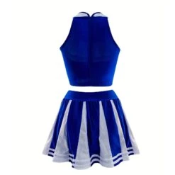 Sexy Cheerleader Costume Schoolgirl Cheerleading Uniforms Women Crop Top With Pleated Skirt Pom Poms Socks -Children Toys Sale SexyCheerleaderCostume 8