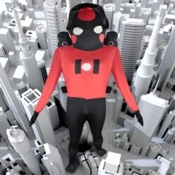 Skibidi Toilet Costume Titan Speakerman Jumpsuit And Helmet Suit Halloween Cosplay Outfit