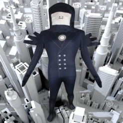 Skibidi Toilet Costume Titan TV Man Cosplay Outfit TV Man Jumpsuit Helmet 2pcs Set For Halloween Party 11 Skibidi Toilet Costume Titan TV Man Cosplay Outfit TV Man Jumpsuit Helmet 2pcs Set For Halloween Party -Children Toys Sale Skibidi Toilet Costume TV MAN cosplay outfit 1