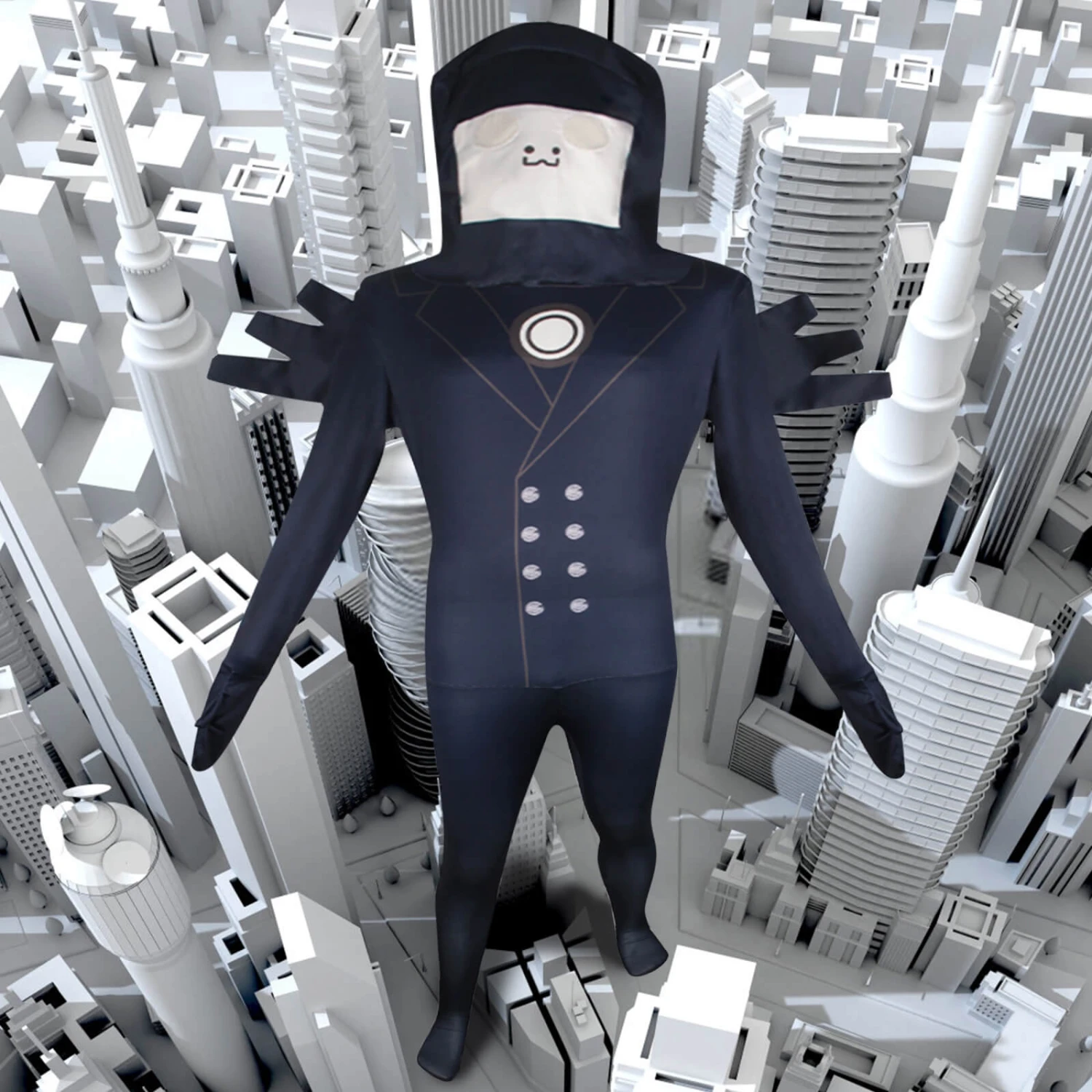 Skibidi Toilet Costume Titan TV Man Cosplay Outfit TV Man Jumpsuit Helmet 2pcs Set For Halloween Party 3 Skibidi Toilet Costume Titan TV Man Cosplay Outfit TV Man Jumpsuit Helmet 2pcs Set For Halloween Party - Image 3