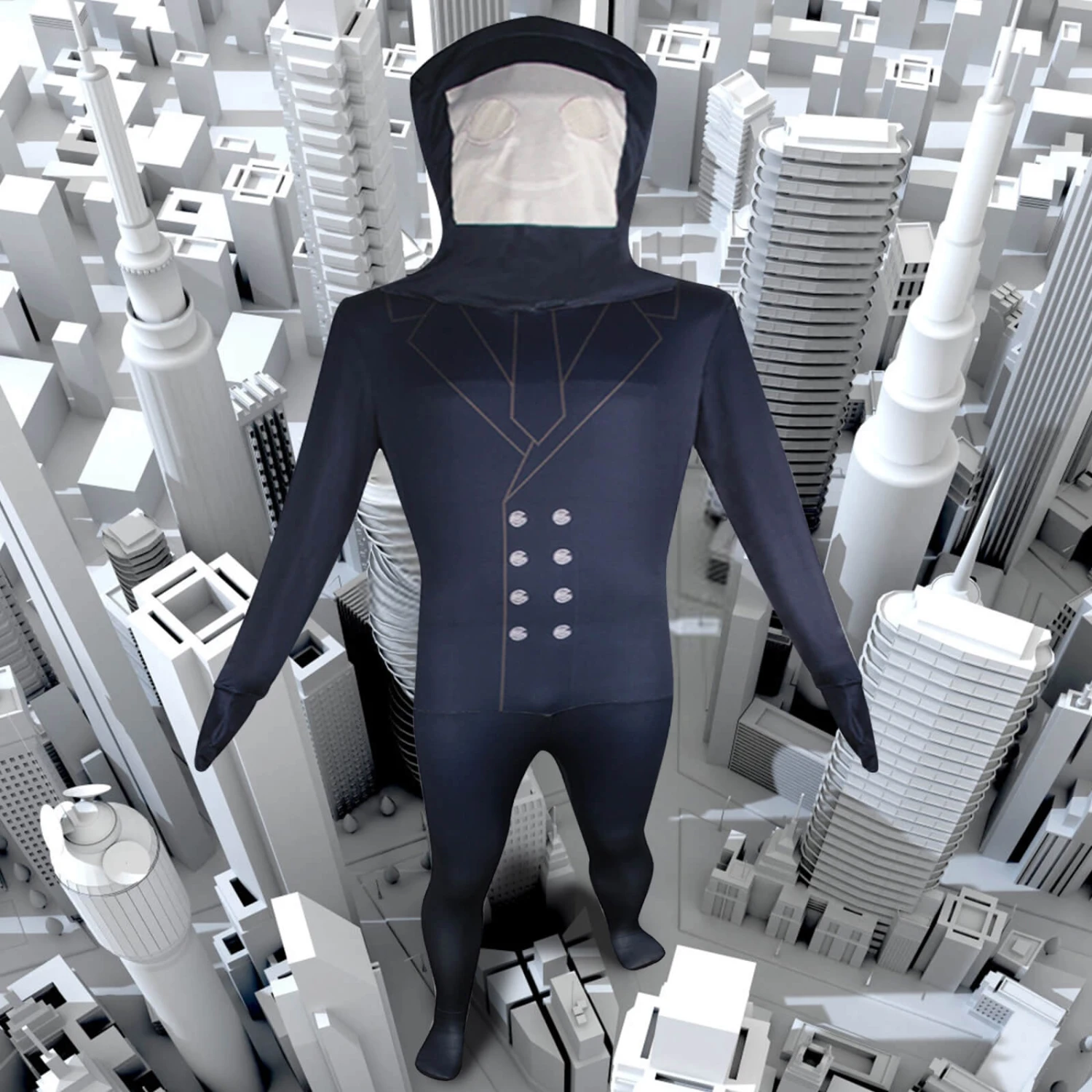 Skibidi Toilet Costume Titan TV Man Cosplay Outfit TV Man Jumpsuit Helmet 2pcs Set For Halloween Party 1 Skibidi Toilet Costume Titan TV Man Cosplay Outfit TV Man Jumpsuit Helmet 2pcs Set For Halloween Party