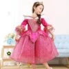 Princess Aurora Dress Girls Fairy Tale Outfits Halloween Cosplay Costume