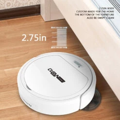 Smart Robotic Vacuum Cleaner Automatic 3-in-1 Robot Sweeper Home Floor Sweeping Machine White -Children Toys Sale SmartRoboticVacuumCleaner 3