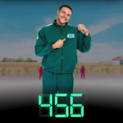 Adult Player Tracksuit Costume Set Game 2 Cosplay Green Jacket And Pants