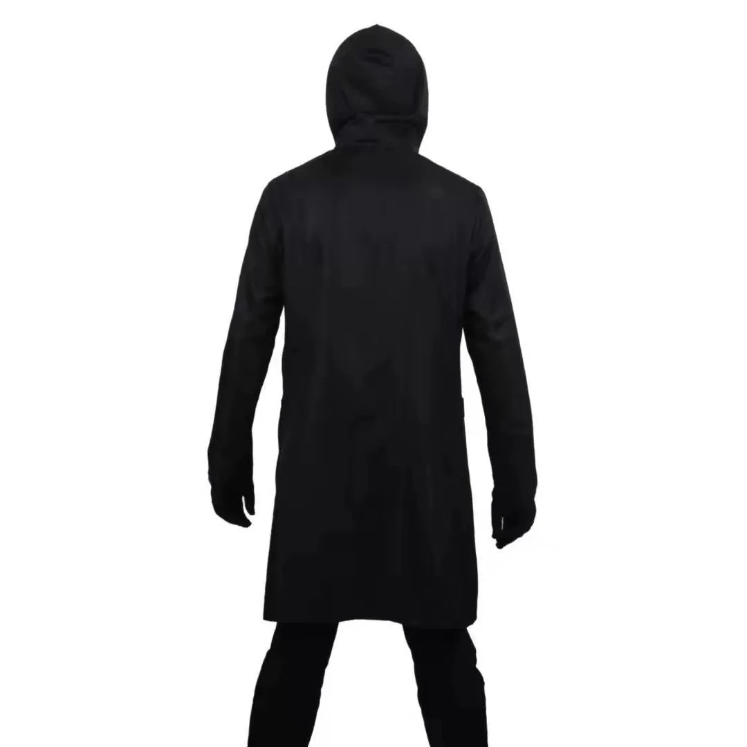 The Black Front Man Costume Kids And Adult Boss Cosplay Outfit With Hood And Gloves 6 The Black Front Man Costume Kids And Adult Boss Cosplay Outfit With Hood And Gloves - Image 6