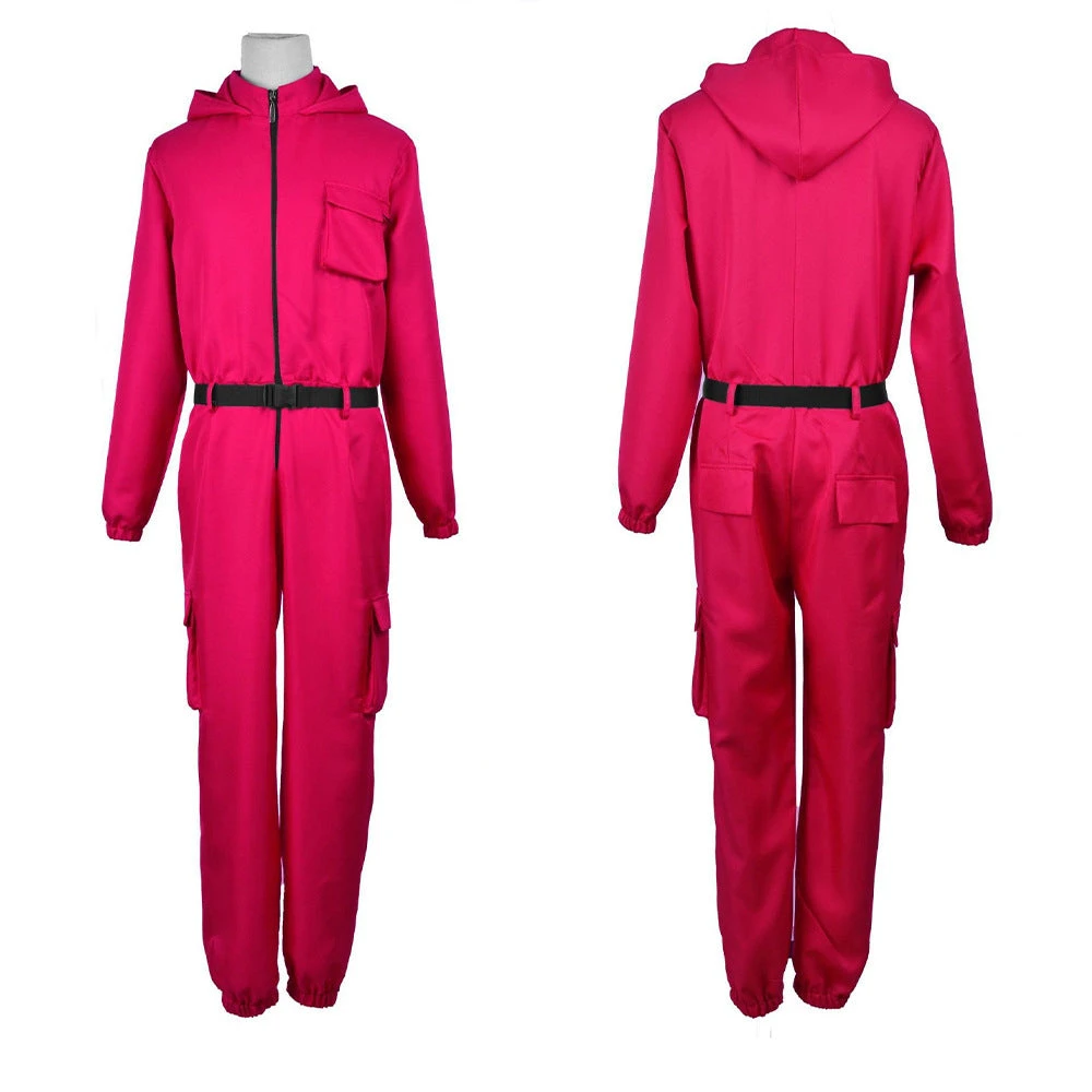 Zipper Up Guard Costume Adult And Kids Game Cosplay Jumpsuit With Belt And Gloves 2 Zipper Up Guard Costume Adult And Kids Game Cosplay Jumpsuit With Belt And Gloves - Image 2
