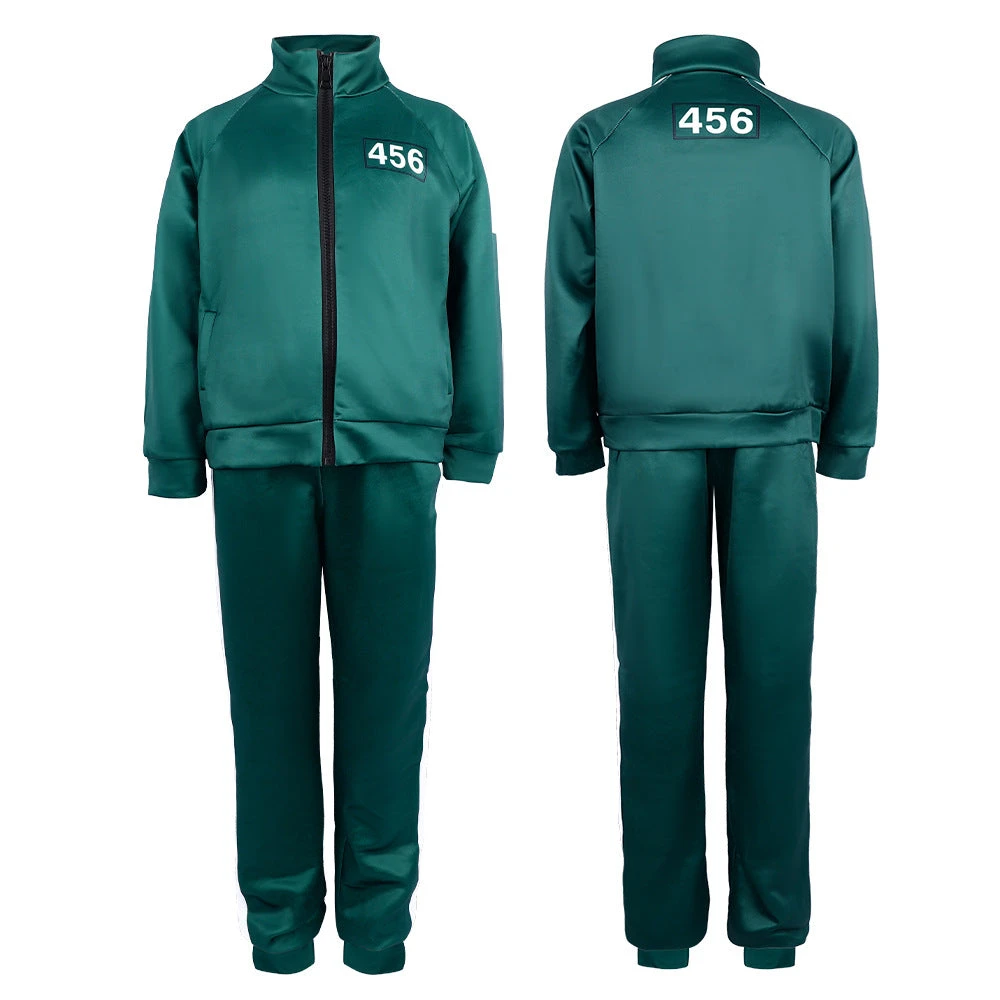 Adult Player Tracksuit Costume Set Game 2 Cosplay Green Jacket And Pants 8 Adult Player Tracksuit Costume Set Game 2 Cosplay Green Jacket And Pants - Image 8