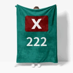 Game 2 Fleece Blanket Green Player 456 Cozy Soft Throw Blanket In Multiple Sizes -Children Toys Sale Squid game blanket 7