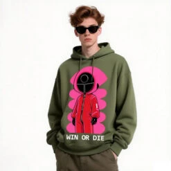 Game Cosplay Costume Daily Wear Hoodie Iconic Guard Print Sweatshirt Plus Size For Plus Size S To 5XL