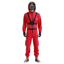Red Guard Costume Unisex Game 2 Cosplay Outfit With Mask For Cosplay