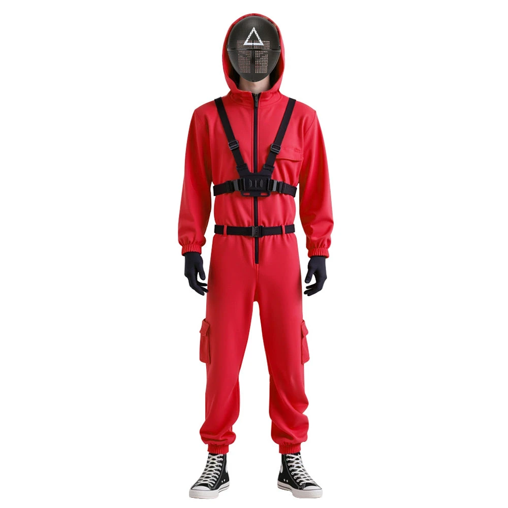 Red Guard Costume Unisex Game 2 Cosplay Outfit With Mask For Cosplay 1 Red Guard Costume Unisex Game 2 Cosplay Outfit With Mask For Cosplay