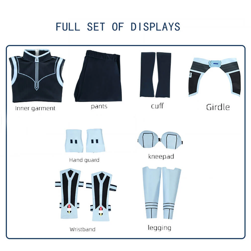 Ahsoka Tano Costume Ahsoka Uniform Accessories Full Set For Halloween Dress Up 8 Ahsoka Tano Costume Ahsoka Uniform Accessories Full Set For Halloween Dress Up - Image 8