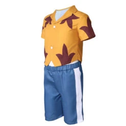 Kids Jumba Jookiba Costume Yellow T-shirt And Blue Shorts 2pcs Suit For Cosplay -Children Toys Sale Stitch jumba jookiba costume 1