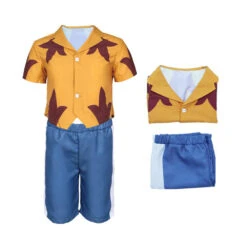 Kids Jumba Jookiba Costume Yellow T-shirt And Blue Shorts 2pcs Suit For Cosplay -Children Toys Sale Stitch jumba jookiba costume 5