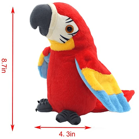 Newest Talking Parrot - Repeats What You Say With Cute Voice, Electronic Pet Plush Talking Animal Toy For Child Kids Gift Party Toys 5 Newest Talking Parrot - Repeats What You Say With Cute Voice, Electronic Pet Plush Talking Animal Toy For Child Kids Gift Party Toys - Image 5