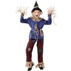 Family Matching Scarecrow Costume Female Male Boys Girls Strawman Halloween Party Dress Up Outfit -Children Toys Sale TheWonderfulWizardofOz scarecrow costume 1