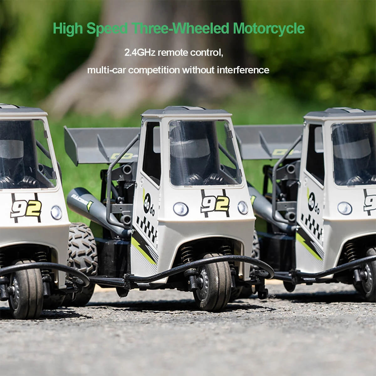 1/16 RC Trike X-Rider Flamingo 2.4Ghz Three-Wheel Car Spray Simulation RC Car 2 1/16 RC Trike X-Rider Flamingo 2.4Ghz Three-Wheel Car Spray Simulation RC Car - Image 2