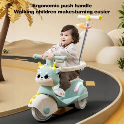 Toddler 3 IN 1 Ride On Car Cartoon Push Car 360° Safe Protection Ride On Toy -Children Toys Sale Toddler 3 IN 1 Ride on Car 4