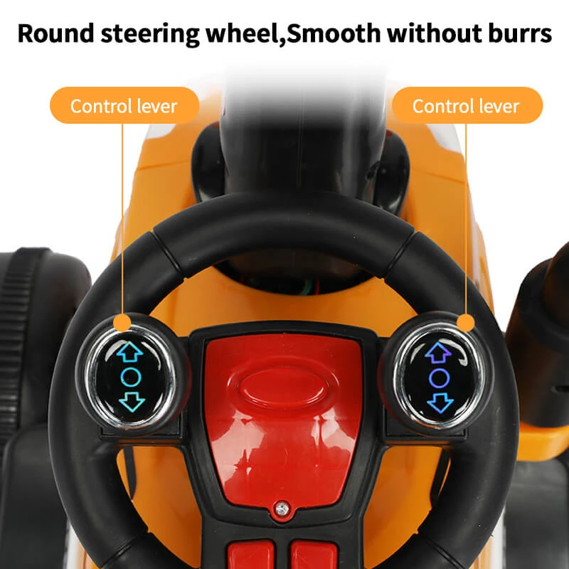 Toddler 6V Digger With Liftable Wagon Electric Excavator Outdoors Ride On Toy 8 Toddler 6V Digger With Liftable Wagon Electric Excavator Outdoors Ride On Toy - Image 8