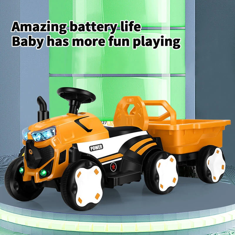Toddler 6V Digger With Liftable Wagon Electric Excavator Outdoors Ride On Toy 11 Toddler 6V Digger With Liftable Wagon Electric Excavator Outdoors Ride On Toy - Image 11